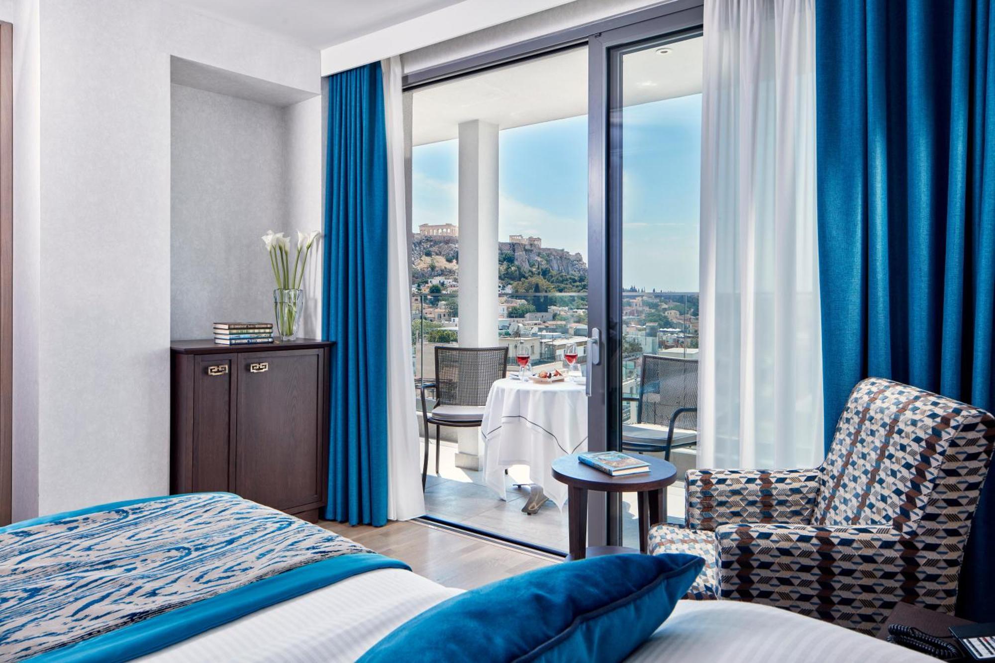 Electra Metropolis Hotel Athena Bagian luar foto Deluxe Room with Acropolis View